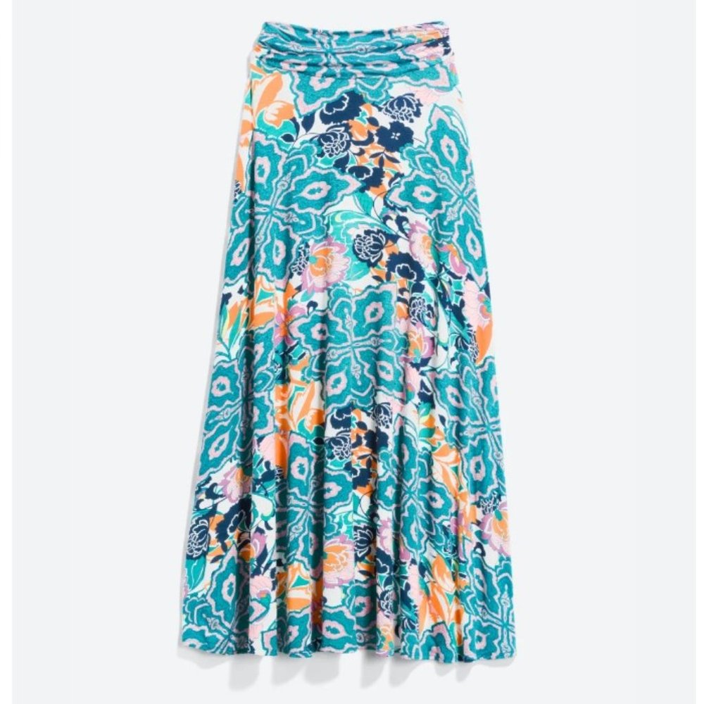 Renee C. Kaitlyn Teal Green Maxi Skirt